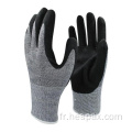 Gants de l&#39;industrie anti-verre nitrile HESPAX Sandy Nitrile